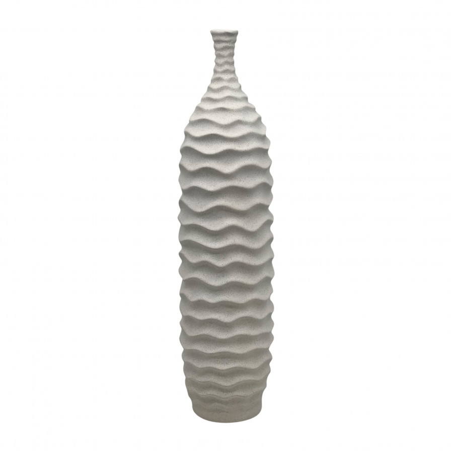 Sagebrook - 11" Horizontal Ribbon Vase Sand Texture