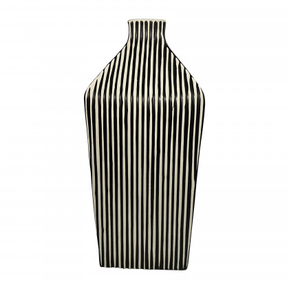 Sagebrook - 8" Lines Square Vase