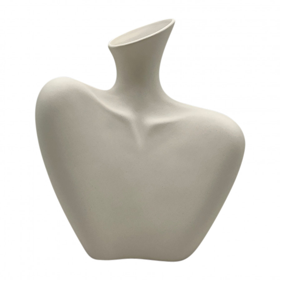 Sagebrook - 8" Bust Vase Sand Finish in Ivory