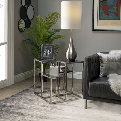 Sagebrook - Metal Teardrop Table Lamp,silver