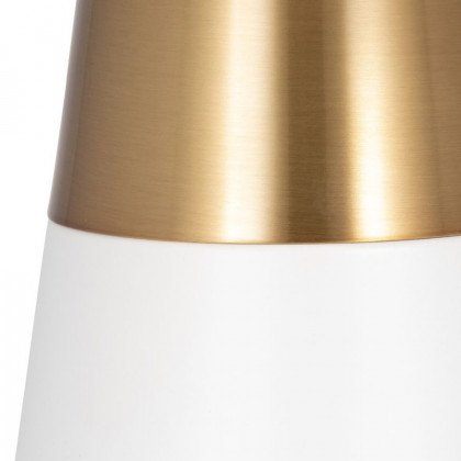 Sagebrook - Metal 2-Tone Cone Table Lamps (Set Of 2) in White/Gold