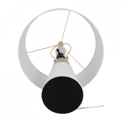Sagebrook - Metal 2-Tone Cone Table Lamps (Set Of 2) in White/Gold