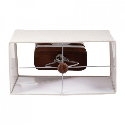 Sagebrook - Wood Geometric Lamp in Brown