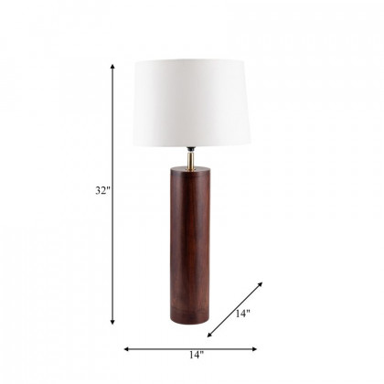 Sagebrook - Wood Classic Table Lamp in Brown/Off-White