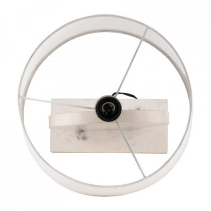 Sagebrook - Marble Round Table Lamp in White/Off-White