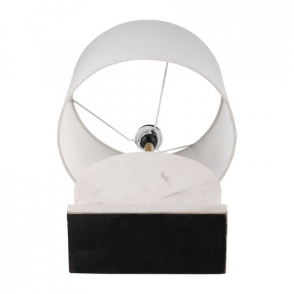Sagebrook - Marble Round Table Lamp in White/Off-White