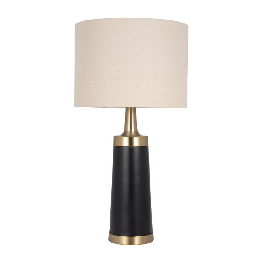 Sagebrook - Metal Pillar Table Lamp in Black