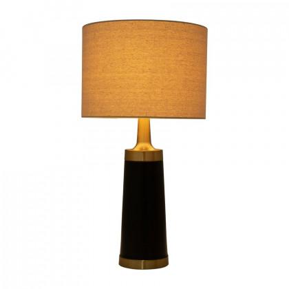 Sagebrook - Metal Pillar Table Lamp in Black