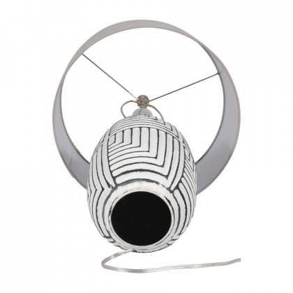Sagebrook - Ceramic Tribal Textured Table Lamp in White