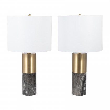 Sagebrook - 24" Metal Table Lamp (Set Of 2)
