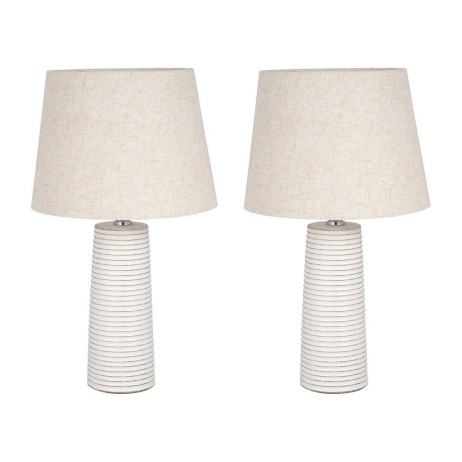 Sagebrook - Ceramic Table Lamps (Set Of 2) in White