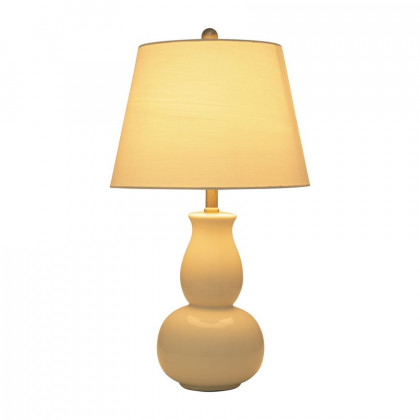 Sagebrook - Ceramic Gourd Table Lamps (Set Of 2) in White