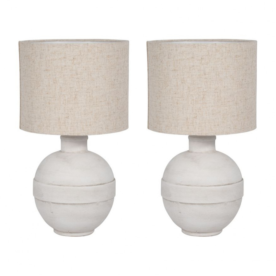 Sagebrook - Ceramic Table Lamps (Set Of 2) in White