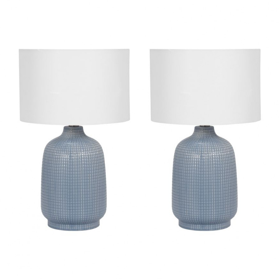 Sagebrook Ceramic Table Lamps (Set Of 2) - Light Blue
