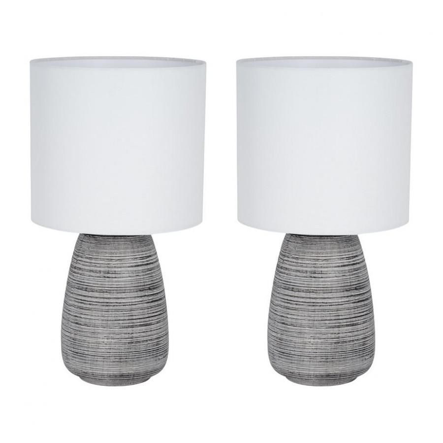 Sagebrook - Ceramic Table Lamps (Set Of 2) in Charcoal