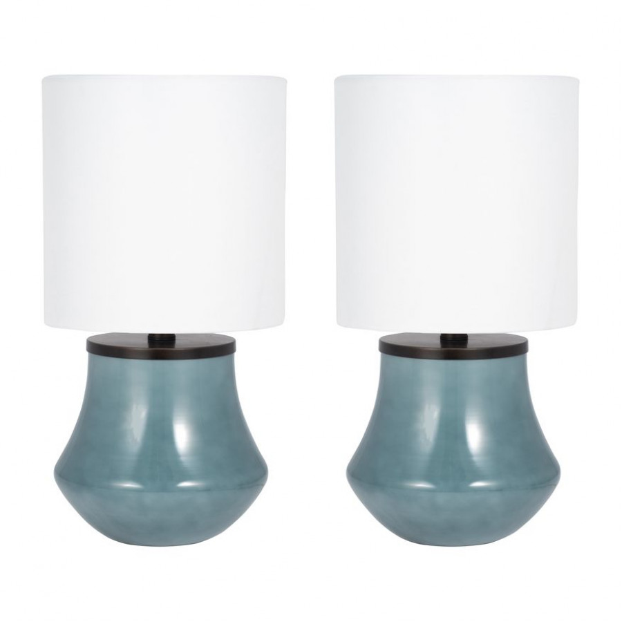 Sagebrook - 51213 Glass Table Lamps (Set Of 2)