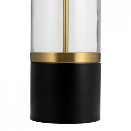 Sagebrook - Glass Cylinder Table Lamp in Black/White