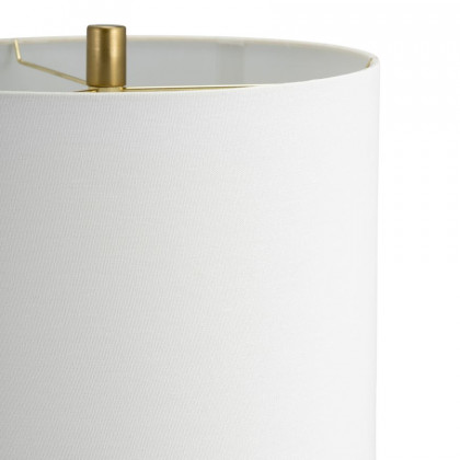 Sagebrook - Glass Cylinder Table Lamp in Black/White