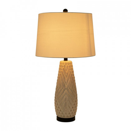 Sagebrook - Ceramic Textured Table Lamp in Ivory
