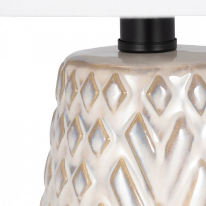 Sagebrook - Ceramic Textured Table Lamp in Ivory