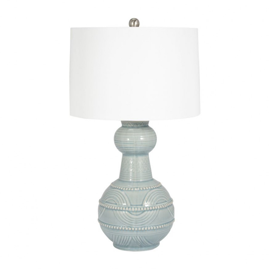 Sagebrook Ceramic Bottle Table Lamp - Blue