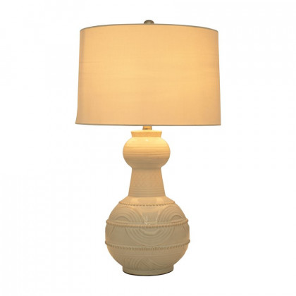 Sagebrook Ceramic Bottle Table Lamp - White