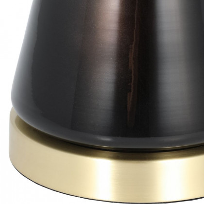 Sagebrook - Glass Concave Table Lamp in Black