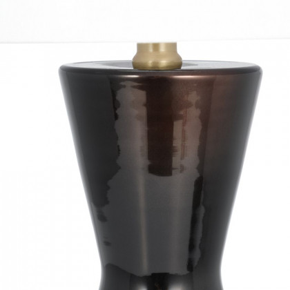 Sagebrook - Glass Concave Table Lamp in Black