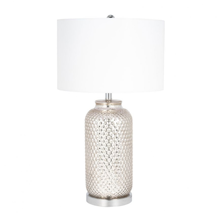 Sagebrook - Glass Metallic Table Lamp in Silver