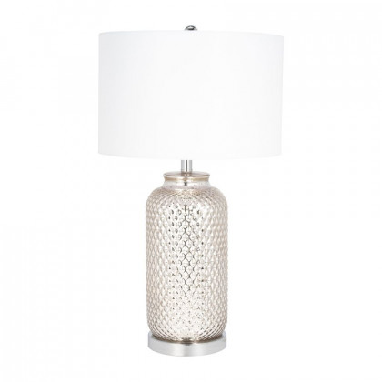 Sagebrook - Glass Metallic Table Lamp in Silver