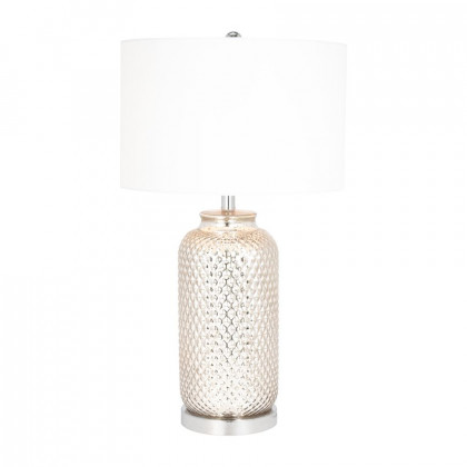 Sagebrook - Glass Metallic Table Lamp in Silver