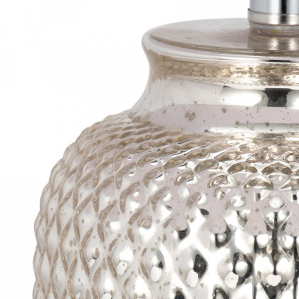 Sagebrook - Glass Metallic Table Lamp in Silver
