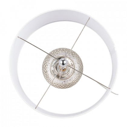 Sagebrook - Glass Metallic Table Lamp in Silver