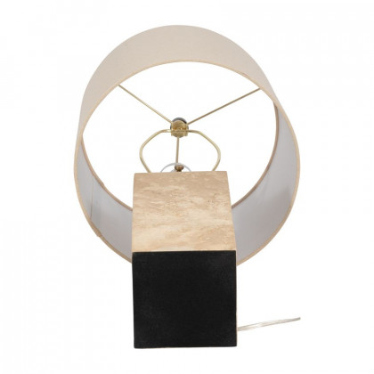 Sagebrook 25" Travertine Pillar Table Lamp - Natural
