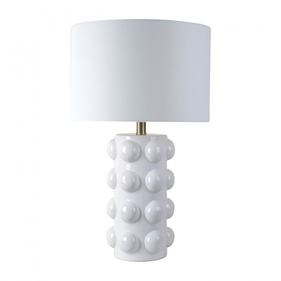Sagebrook - Ceramic Bubble Table Lamp in White
