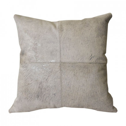 Sagebrook - 20"x20" Leather Square Patch Decorative Pillow