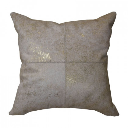 Sagebrook - 20"x20" Leather Square Patch Decorative Pillow