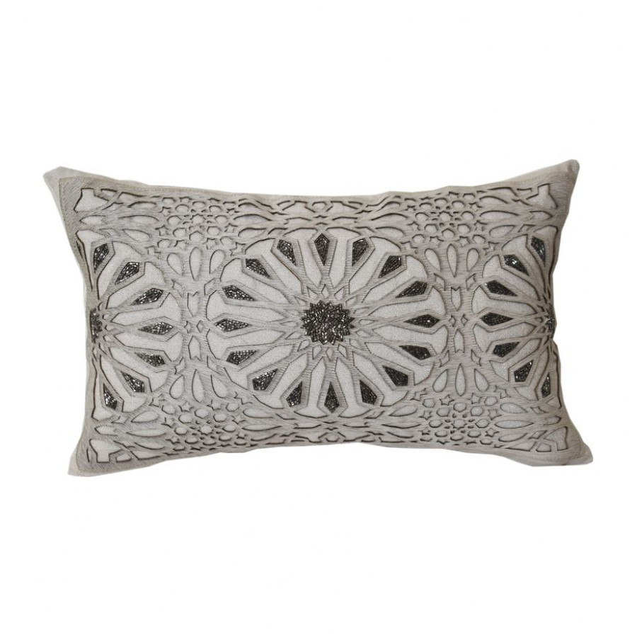 Sagebrook - 20"x12" Cotton Star Hand Embroidery Decorative Pilllow