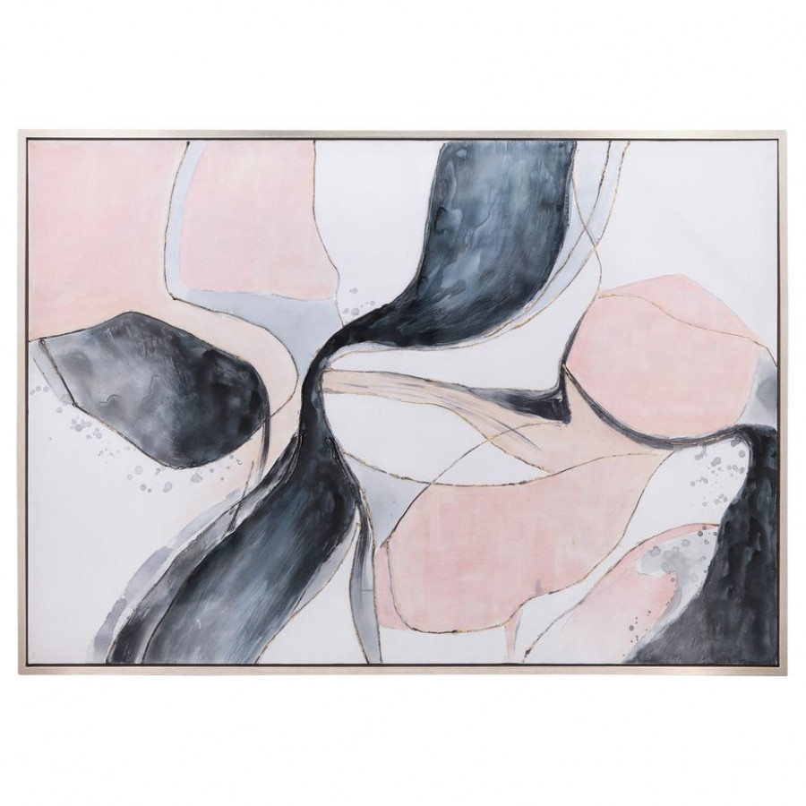 Sagebrook - Hand Painted Oil Canvas Abstract in Multi