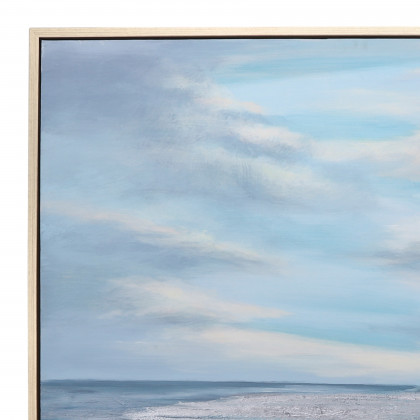 Sagebrook - 52"x52" Hand Painted Oil Canvas Ocean in Multi-Color