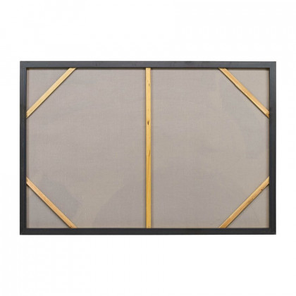 Sagebrook - Framed Hand Painted Abstract Canvas in Gray/Black