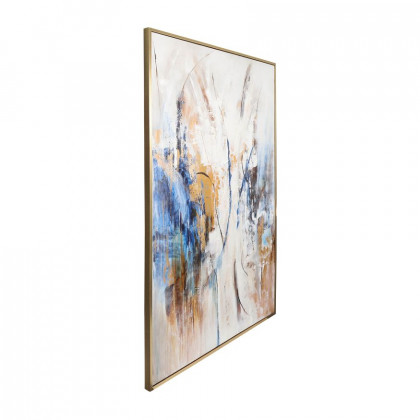 Sagebrook - Framed Hand Painted Abstract Canvas in Multi