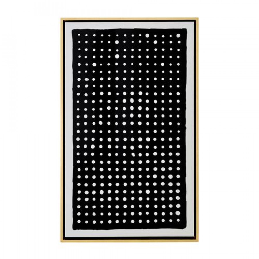 Sagebrook - Hand Painted In Point in Black/White