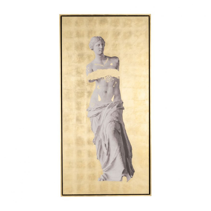 Sagebrook - Hand Painted Venus In Gold in White