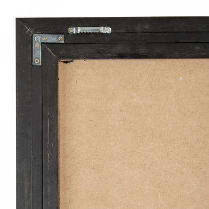 Sagebrook - Hand Painted Gold Frame Geometric Face in Black