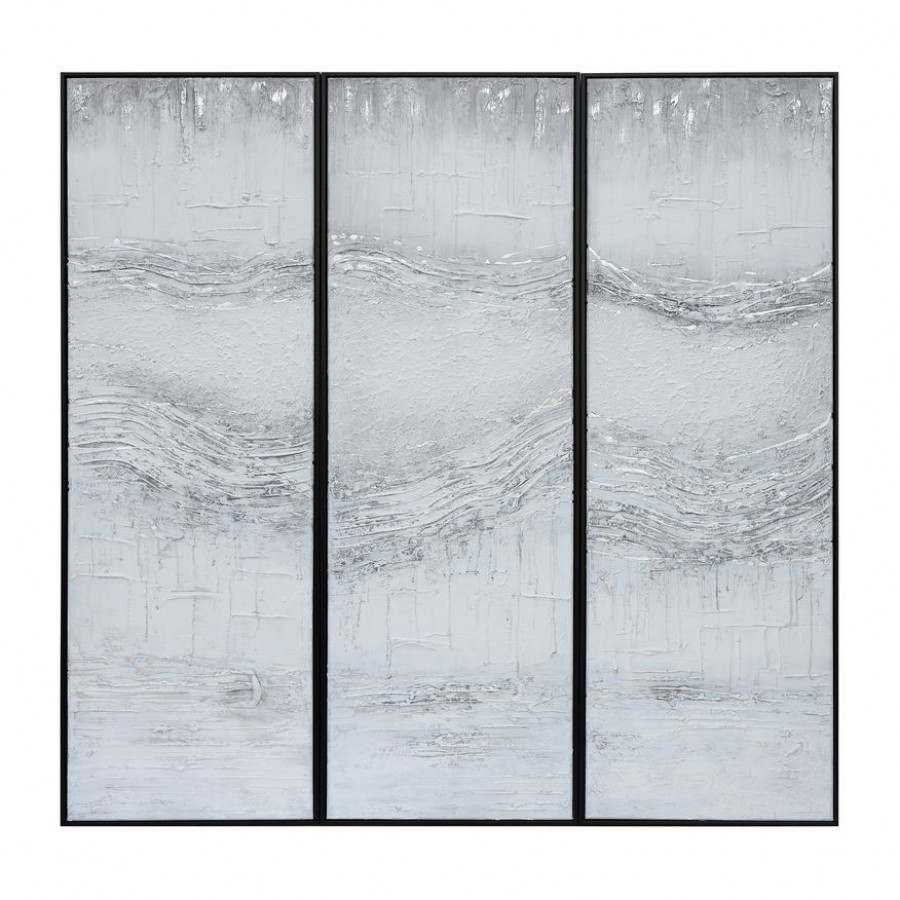 Sagebrook - Framed Hand Painted Abstract (Set Of 3)