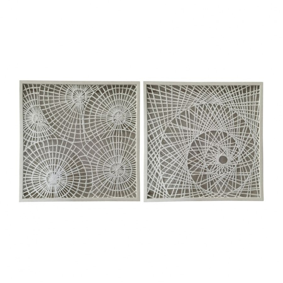 Sagebrook - Rice Paper Shadow Box (Set Of 2) in Natural