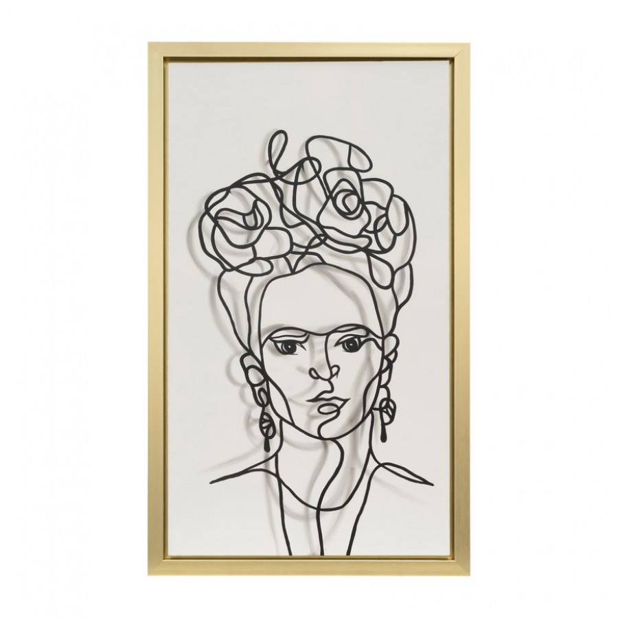 Sagebrook - Gold Frame Hand Painted Face Illusion