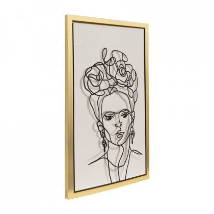 Sagebrook - Gold Frame Hand Painted Face Illusion