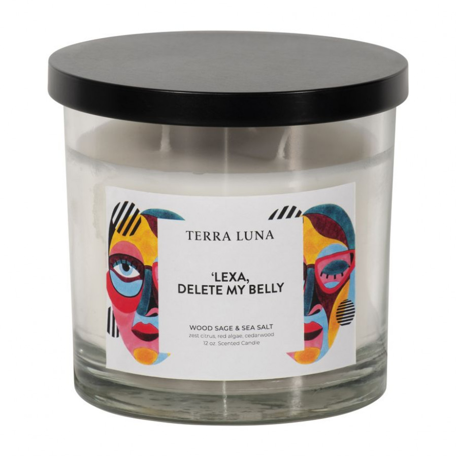 Sagebrook 4" 12 Oz Delete My Belly Lidded Candle